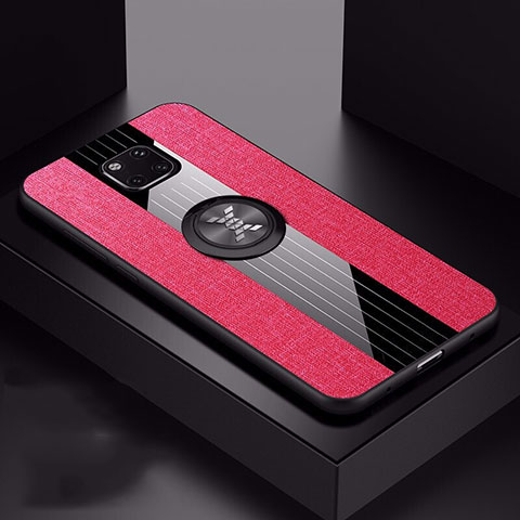 Funda Silicona Ultrafina Goma 360 Grados Carcasa C06 para Huawei Mate 20 Pro Rojo