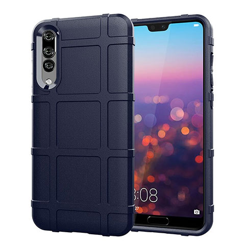 Funda Silicona Ultrafina Goma 360 Grados Carcasa C06 para Huawei P20 Pro Azul