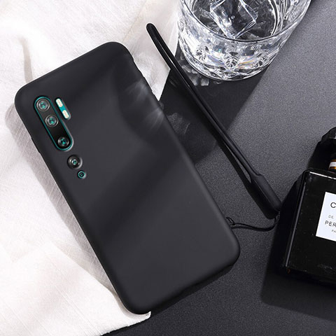 Funda Silicona Ultrafina Goma 360 Grados Carcasa C06 para Xiaomi Mi Note 10 Pro Negro