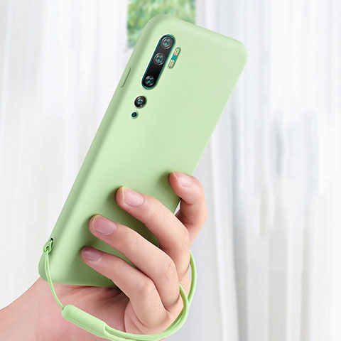 Funda Silicona Ultrafina Goma 360 Grados Carcasa C06 para Xiaomi Mi Note 10 Pro Verde