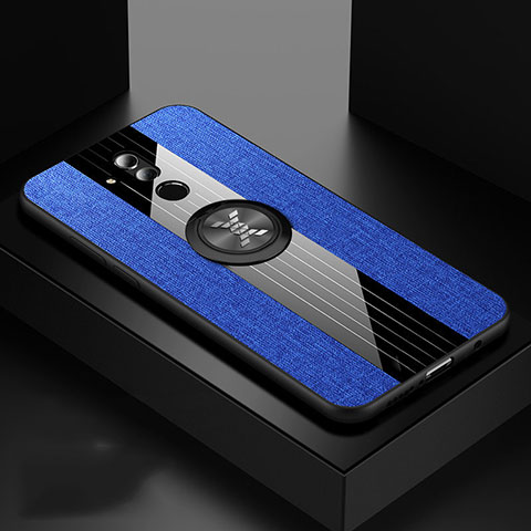 Funda Silicona Ultrafina Goma 360 Grados Carcasa C08 para Huawei Mate 20 Lite Azul
