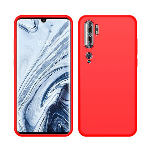 Funda Silicona Ultrafina Goma 360 Grados Carcasa C08 para Xiaomi Mi Note 10 Rojo