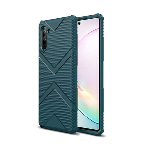 Funda Silicona Ultrafina Goma 360 Grados Carcasa C09 para Samsung Galaxy Note 10 5G Verde