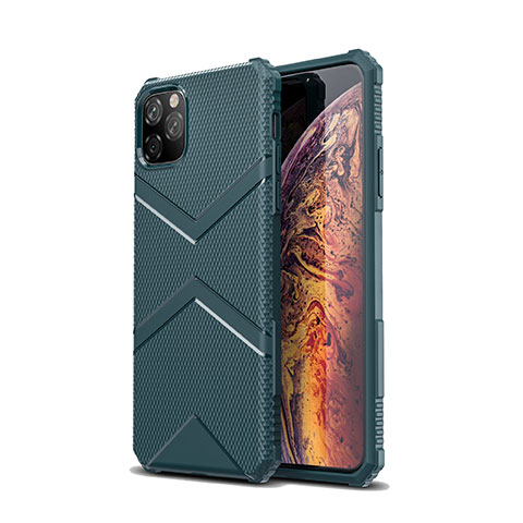 Funda Silicona Ultrafina Goma 360 Grados Carcasa G01 para Apple iPhone 11 Pro Max Verde