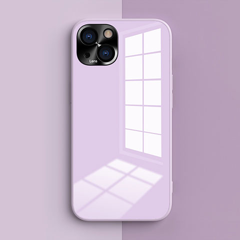 Funda Silicona Ultrafina Goma 360 Grados Carcasa G01 para Apple iPhone 13 Mini Purpura Claro