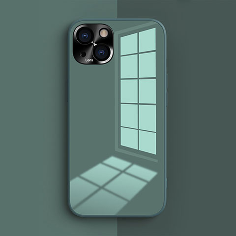 Funda Silicona Ultrafina Goma 360 Grados Carcasa G01 para Apple iPhone 13 Mini Verde