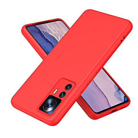 Funda Silicona Ultrafina Goma 360 Grados Carcasa H01P para Xiaomi Mi 12T 5G Rojo
