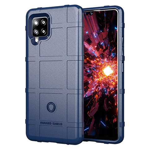 Funda Silicona Ultrafina Goma 360 Grados Carcasa J01S para Samsung Galaxy A42 5G Azul