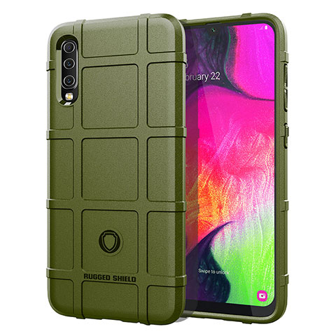 Funda Silicona Ultrafina Goma 360 Grados Carcasa J01S para Samsung Galaxy A70S Verde