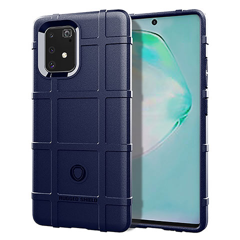 Funda Silicona Ultrafina Goma 360 Grados Carcasa J01S para Samsung Galaxy A91 Azul