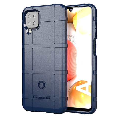 Funda Silicona Ultrafina Goma 360 Grados Carcasa J01S para Samsung Galaxy F12 Azul