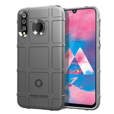 Funda Silicona Ultrafina Goma 360 Grados Carcasa J01S para Samsung Galaxy M30 Gris