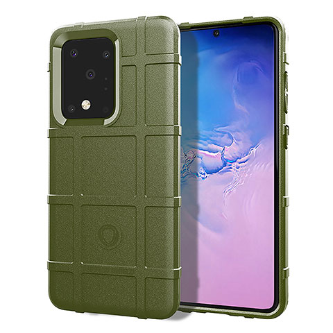 Funda Silicona Ultrafina Goma 360 Grados Carcasa J01S para Samsung Galaxy S20 Ultra 5G Verde