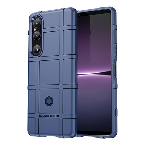 Funda Silicona Ultrafina Goma 360 Grados Carcasa J01S para Sony Xperia 1 V Azul