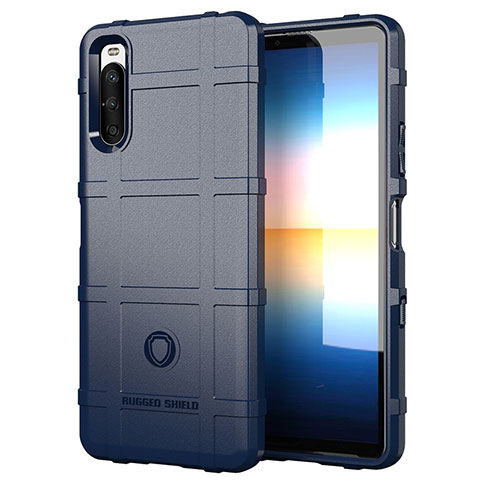 Funda Silicona Ultrafina Goma 360 Grados Carcasa J01S para Sony Xperia 10 III Azul