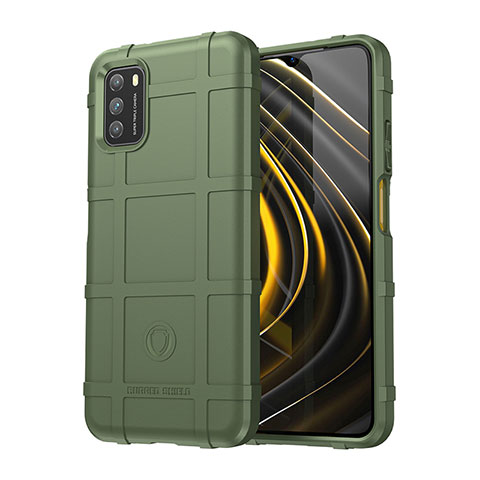 Funda Silicona Ultrafina Goma 360 Grados Carcasa J01S para Xiaomi Poco M3 Verde