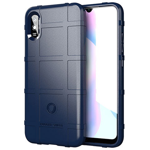 Funda Silicona Ultrafina Goma 360 Grados Carcasa J01S para Xiaomi Redmi 9i Azul