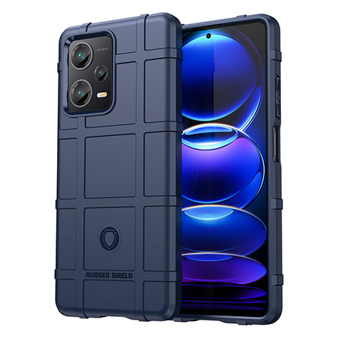 Funda Silicona Ultrafina Goma 360 Grados Carcasa J01S para Xiaomi Redmi Note 12 Explorer Azul