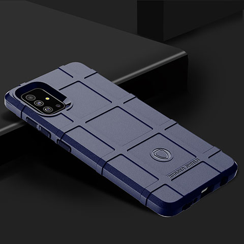 Funda Silicona Ultrafina Goma 360 Grados Carcasa J02S para Samsung Galaxy A51 5G Azul
