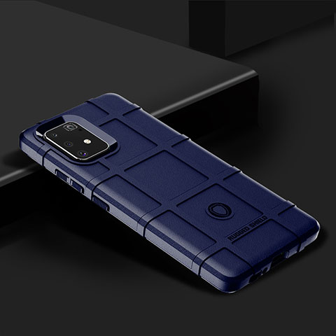 Funda Silicona Ultrafina Goma 360 Grados Carcasa J02S para Samsung Galaxy A91 Azul