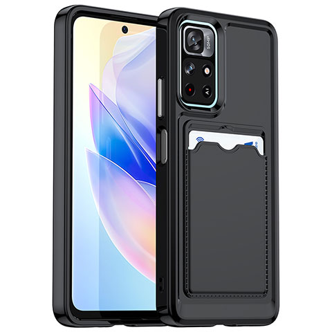 Funda Silicona Ultrafina Goma 360 Grados Carcasa J02S para Xiaomi Redmi Note 11S 5G Negro