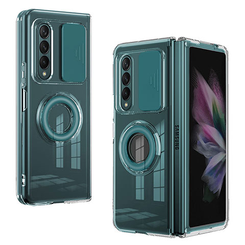 Funda Silicona Ultrafina Goma 360 Grados Carcasa MJ2 para Samsung Galaxy Z Fold4 5G Verde Noche