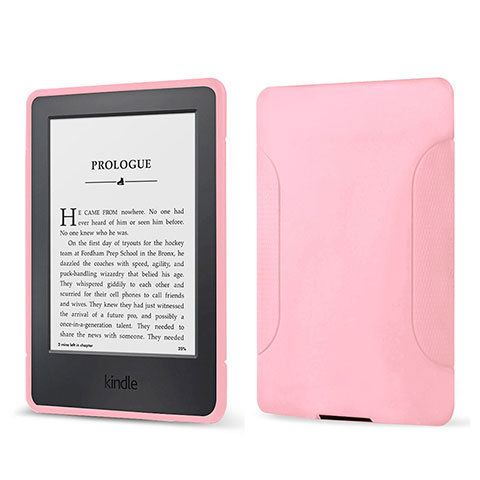 Funda Silicona Ultrafina Goma 360 Grados Carcasa para Amazon Kindle 6 inch Rosa