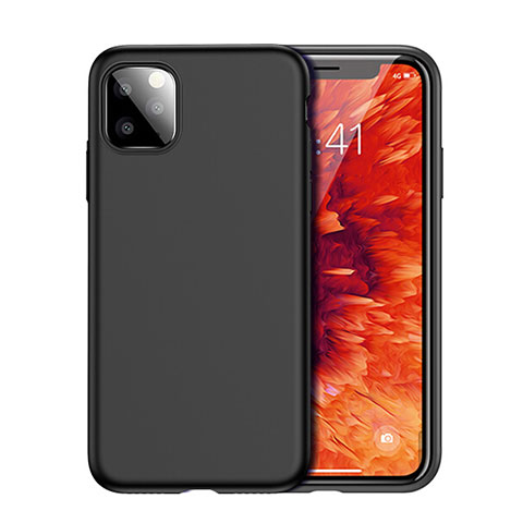 Funda Silicona Ultrafina Goma 360 Grados Carcasa para Apple iPhone 11 Pro Max Negro