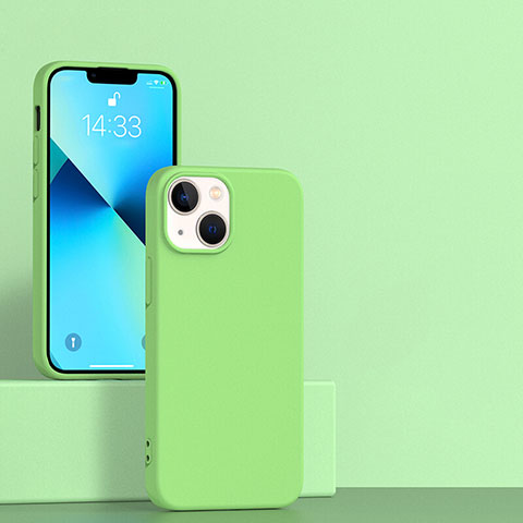 Funda Silicona Ultrafina Goma 360 Grados Carcasa para Apple iPhone 13 Menta Verde