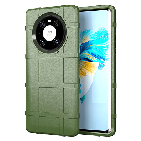 Funda Silicona Ultrafina Goma 360 Grados Carcasa para Huawei Mate 40 Pro Ejercito Verde