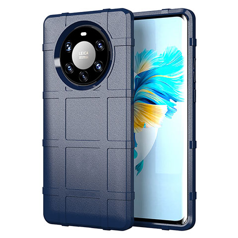 Funda Silicona Ultrafina Goma 360 Grados Carcasa para Huawei Mate 40 Pro+ Plus Azul