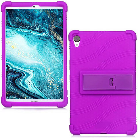 Funda Silicona Ultrafina Goma 360 Grados Carcasa para Huawei MediaPad M6 8.4 Morado