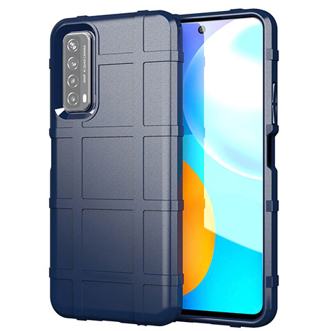 Funda Silicona Ultrafina Goma 360 Grados Carcasa para Huawei P Smart (2021) Azul