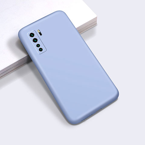 Funda Silicona Ultrafina Goma 360 Grados Carcasa para Huawei P40 Lite 5G Azul Cielo