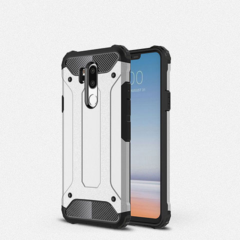 Funda Silicona Ultrafina Goma 360 Grados Carcasa para LG G7 Blanco