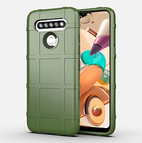 Funda Silicona Ultrafina Goma 360 Grados Carcasa para LG K41S Verde