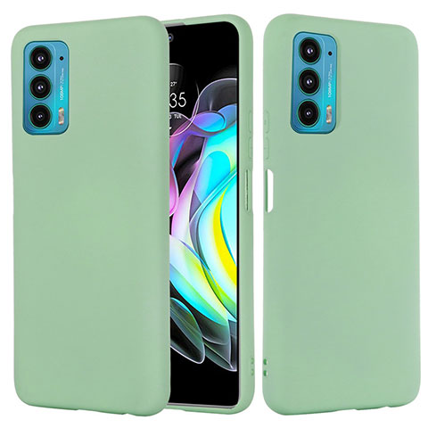 Funda Silicona Ultrafina Goma 360 Grados Carcasa para Motorola Moto Edge 20 5G Verde