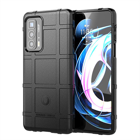 Funda Silicona Ultrafina Goma 360 Grados Carcasa para Motorola Moto Edge 20 Pro 5G Negro