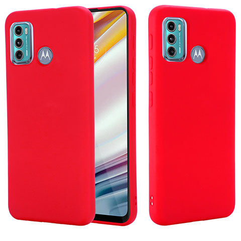Funda Silicona Ultrafina Goma 360 Grados Carcasa para Motorola Moto G60 Rojo