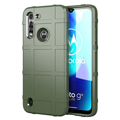 Funda Silicona Ultrafina Goma 360 Grados Carcasa para Motorola Moto G8 Power Lite Verde