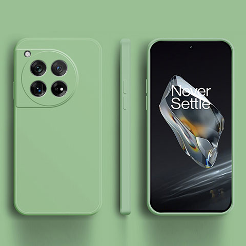 Funda Silicona Ultrafina Goma 360 Grados Carcasa para OnePlus 12R 5G Menta Verde