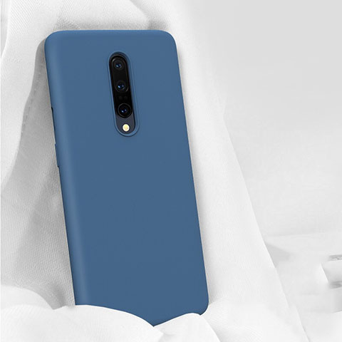 Funda Silicona Ultrafina Goma 360 Grados Carcasa para OnePlus 7 Pro Azul