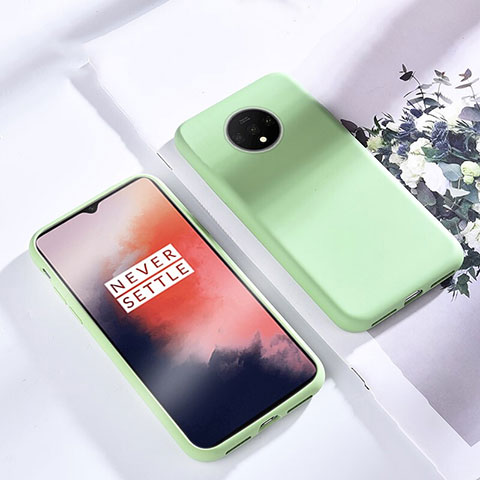 Funda Silicona Ultrafina Goma 360 Grados Carcasa para OnePlus 7T Verde