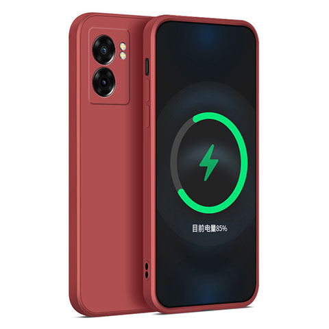 Funda Silicona Ultrafina Goma 360 Grados Carcasa para OnePlus Nord N300 5G Rojo