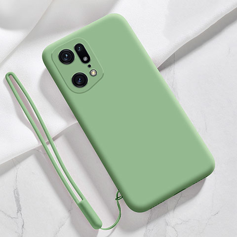 Funda Silicona Ultrafina Goma 360 Grados Carcasa para Oppo Find X5 5G Menta Verde