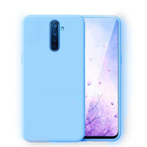 Funda Silicona Ultrafina Goma 360 Grados Carcasa para Oppo Reno Ace Azul Cielo