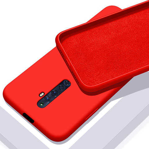 Funda Silicona Ultrafina Goma 360 Grados Carcasa para Oppo Reno2 Z Rojo