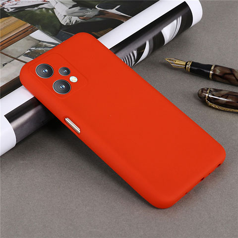 Funda Silicona Ultrafina Goma 360 Grados Carcasa para Realme 9 Pro 5G Rojo