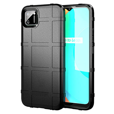 Funda Silicona Ultrafina Goma 360 Grados Carcasa para Realme C11 Negro