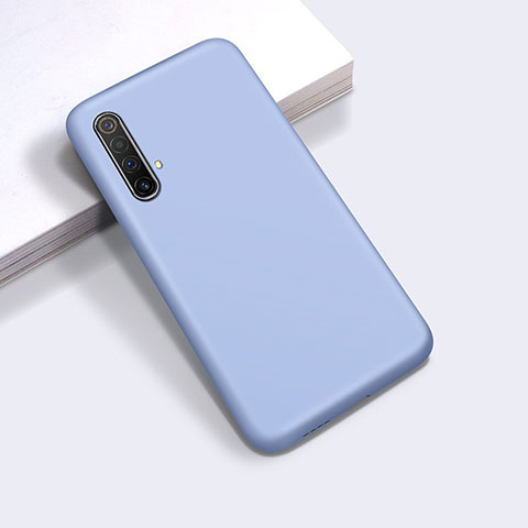 Funda Silicona Ultrafina Goma 360 Grados Carcasa para Realme X50 5G Azul Cielo